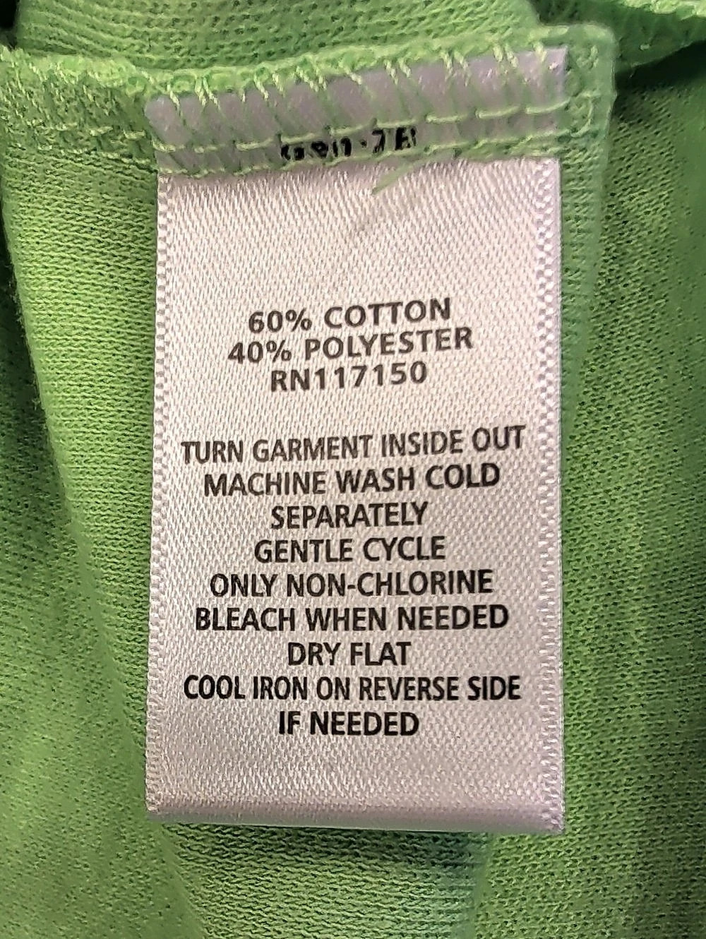 Quacker Factory Green Rhinestone Embellished Tee Size Large - Picture 5 of 5